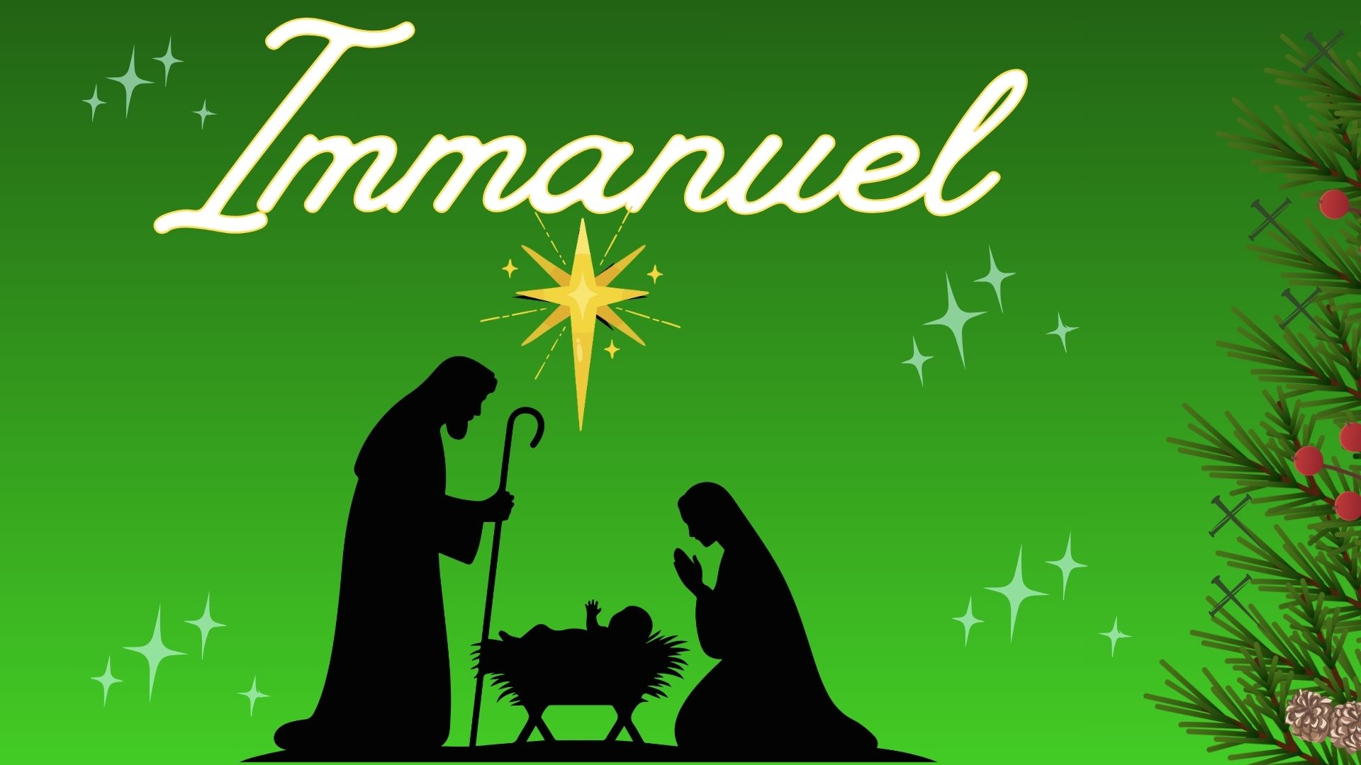 POINTING TO CHRISTMAS